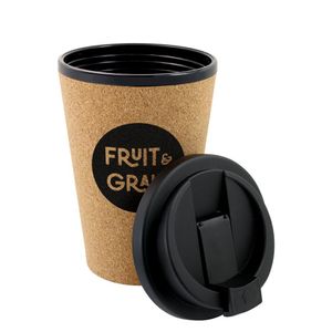 Custom Branded Cork Double Wall Travel Mug (350ml) - 3