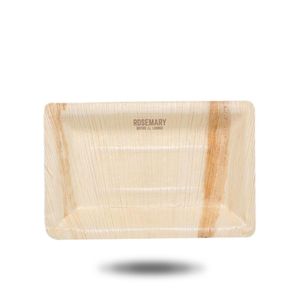 Custom Branded Medium Square Palm Leaf Plate - 1