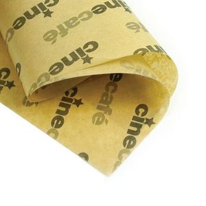 Custom Branded Greaseproof Paper - Brown - 3