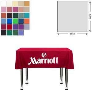 Custom Branded Premium Fabric Tablecloth - Square - 89x89cm (2ft High Table - Short Drop) - 1