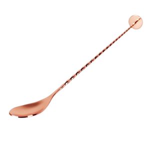 Custom Branded Copper Cocktail Mixing Spoon - 1