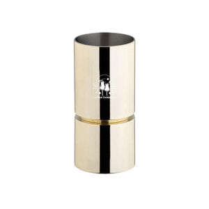 Custom Branded Gold Straight Sided Jigger (25/50ml) - 1