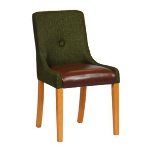 Bath Soft Oak Dining Chair with Forest Back & Espresso Seat (6 Pack) - JA292 - 1