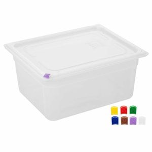 Hygiplas Click Polypropylene 1/2 Gastronorm Tray 150mm (4 Pack) - FZ090 - 3