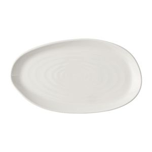 Churchill Envisage Natural White Organic Oblong Plates 260x150mm (6 Pack) - JA071 - 1