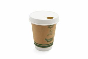 12oz Green Effect Double Wall Hot Drink Cup (Case of 500) - 3