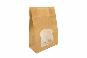 Laminated Kraft Window Sandwich Bag (Case of 250) - 3