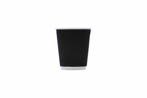 8oz Black Ripple Cup (Case of 500) - 1