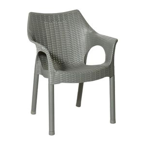 Bolero Elements Polypropylene Armchairs Olive Green (4 Pack) - JA912 - 1