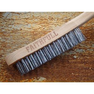Faithfull Heavy Duty Wire Grill Brush 4 Row - JF947 - 3