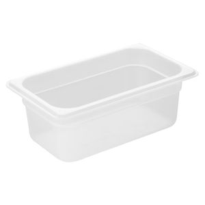 Nisbets Essentials Polypropylene 1/4 Gastronorm Container 100mm - HZ342 - 1