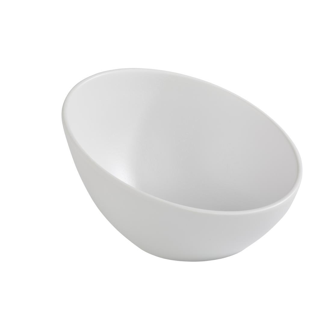 APS Zen Melamine Round Sloped Bowl White 300ml - Each - CN075 - 1