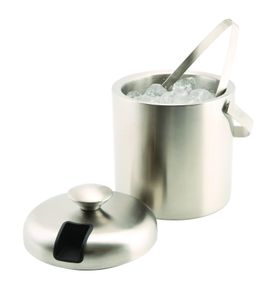 Genware Insulated St/St Ice Bucket & Tong 1.2L - ICBKT - 1
