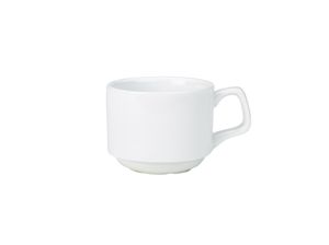 Genware Porcelain Stacking Cup 20cl/ 7oz (Pack of 6) - 322107 - 1