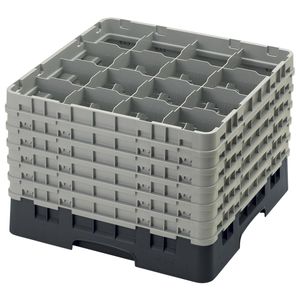 Cambro H320mm Black 16 Compartment Camrack - 1