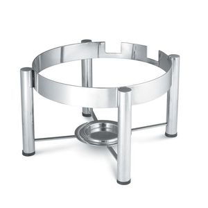 Vollrath Silver Round Intrigue Induction Chafer Stand - 1