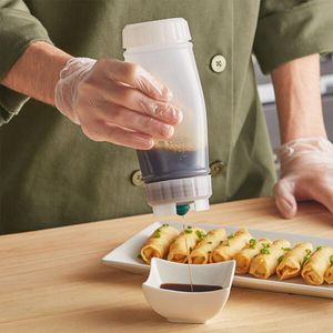San Jamar Ez-Kleen® 12oz Sauce Bottle with Green Valve - 1