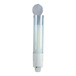 San Jamar 16 Artic Blue/White Small Water Cup Dispensers w/Throat - 3