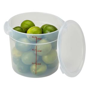 Cambro 5.7L Polypropylene Translucent Round - 3