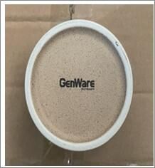 GenWare Kava White Stoneware Chip Cup 9 x 7.4cm (Pack of 6) - CC-KW9 - 3