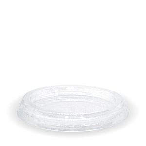 BioPak Clear PLA Lids To Fit 60-280ml PLA BioCups & Sauce Cups (Pack of 1,000) - C-76F-UK - 3