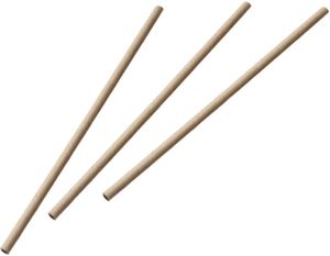 Bag Of 250 Paper Straws 20cm Ø 6 Mm Plain Kraft - 043584 - 1