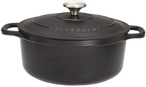 Le Chasseur Round Casserole Dish With Lid Black 16cm - 071158 - 1