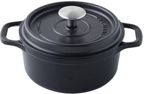 La Chasseur Round Cast Iron Slow Cooker Black 20cm - 071520 - 1