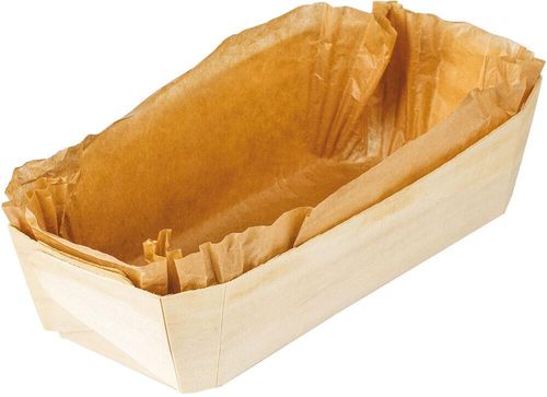 Box Of 100 Wooden Moulds With Paper Lining, Suitable For Baking And Sale Of Long Brioches 255x115x70 Mm 125 Cl - 364008 - 1