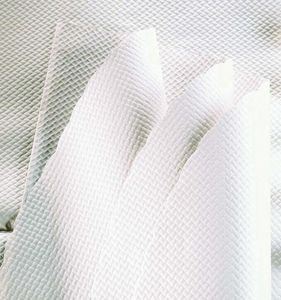Packet Of 250 Damask Paper Tablecloths White 80x120cm - 713700 - 1