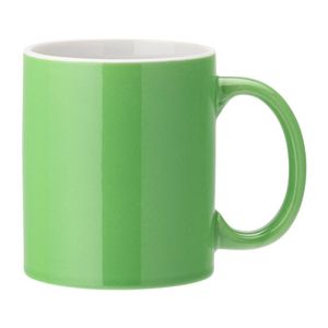 Utopia Pure White Straight-Sided Mugs Green 340ml (12 Pack) - JM317 - 1