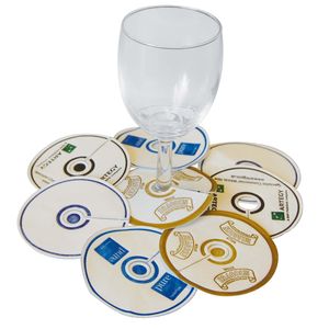 Custom Branded Tissue Coaster (Round Stem) - 9Ply & Unilam - C2318 - 1