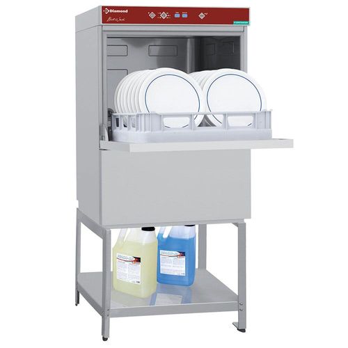 Diamond DFE8/6-AC_BD/F-S 500mm Basket Frontloading Dishwasher with Open Understorage, 18 Plates - DFE8-6-AC_BD-F-S - 2