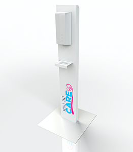 Custom Branded Hand Sanitiser Pillar with Automatic Handsfree Dispenser - Each - SANIPILLAR - 1