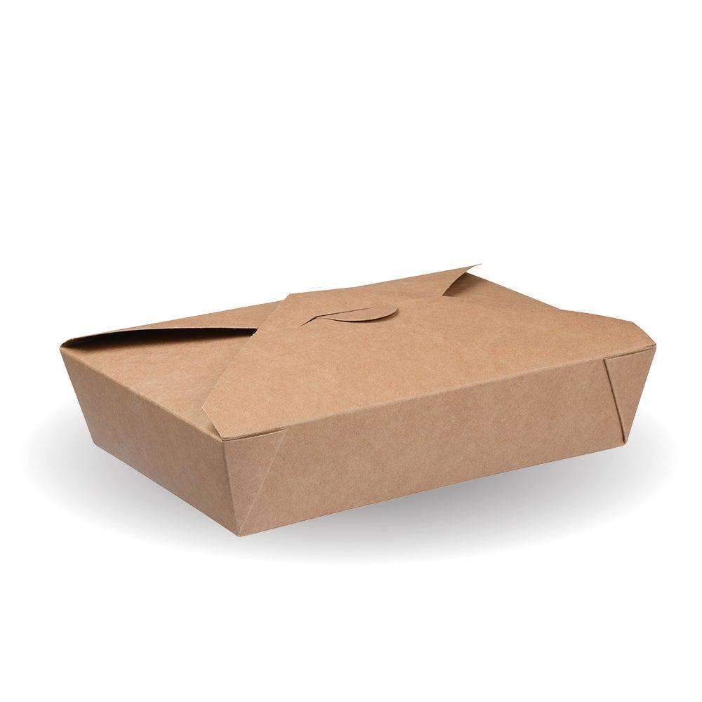 530ml Kraft #10 Hot Food Boxes (Case of 500) - 168702 - 1