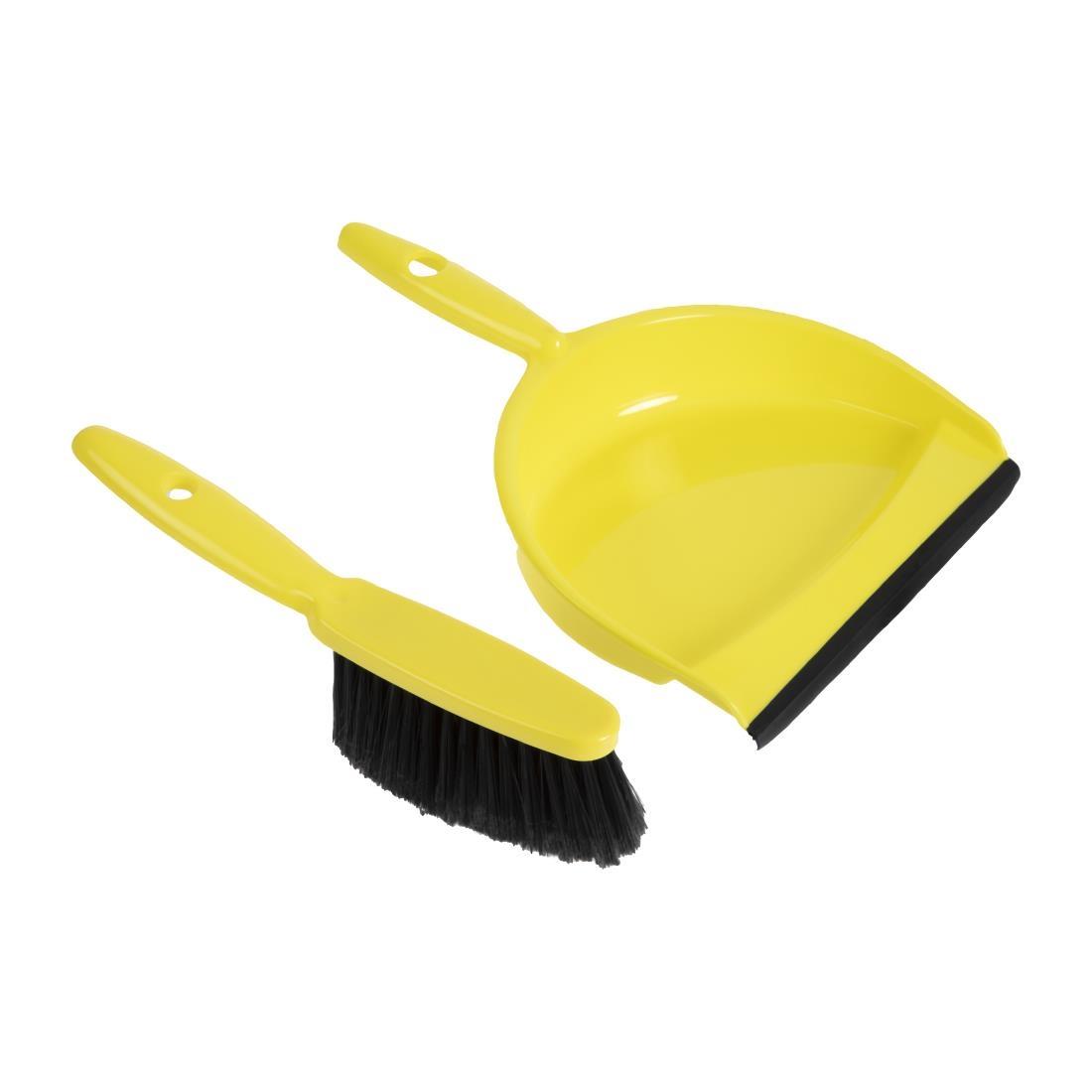 Jantex Soft Dustpan and Brush Set Yellow - CC930  - 3
