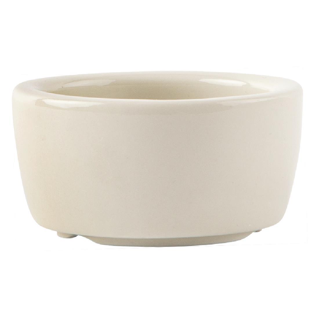 Olympia Ivory Butter Dish 56mm (Pack of 12) - U151  - 3