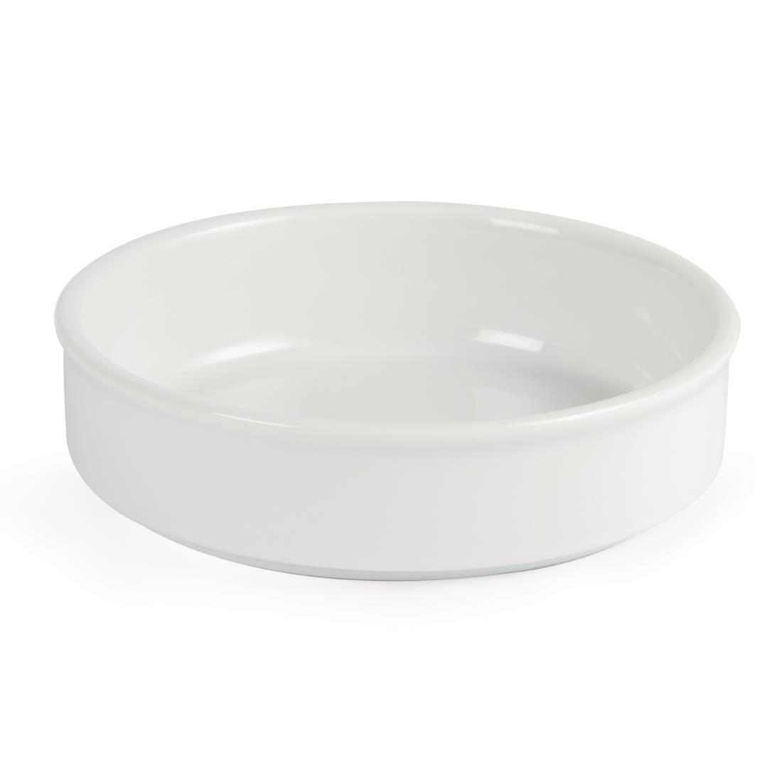 Olympia Mediterranean Stackable Dishes White 134mm (Pack of 6) - DK828  - 2