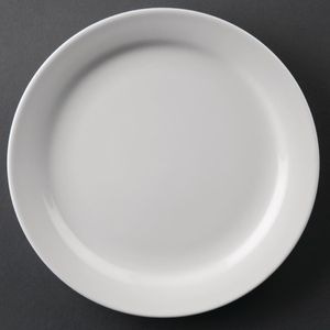 Olympia Athena Narrow Rimmed Plates 165mm (Pack of 12) - CF360  - 1