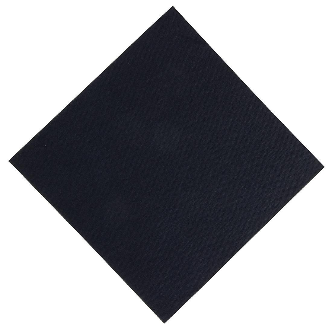 Duni Dinner Napkin Black 40x40cm 1ply 1/8 Fold (Pack of 720) - GJ120  - 1