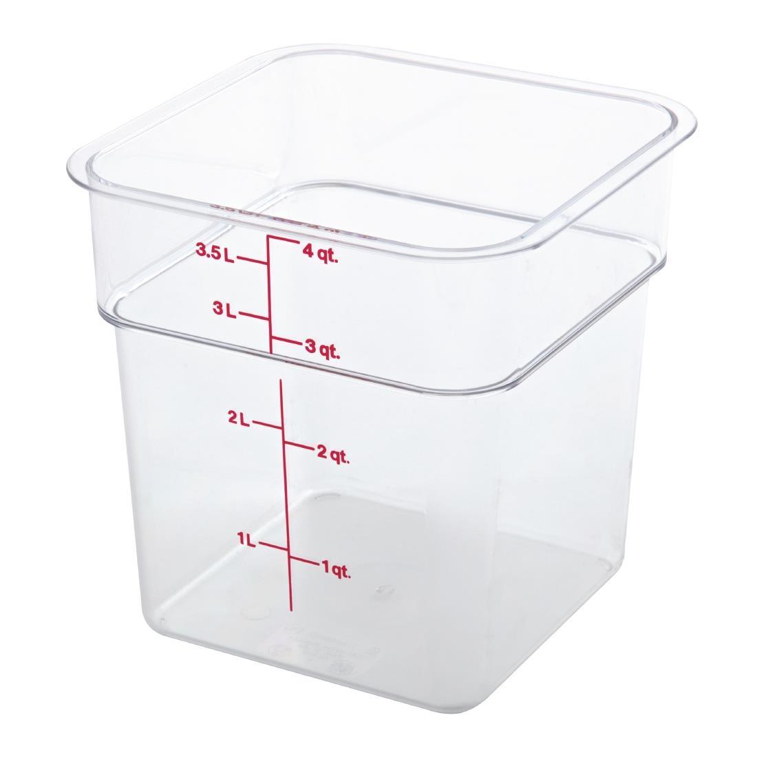 Cambro Square Polycarbonate Food Storage Container 3.8 Ltr - DT196  - 3