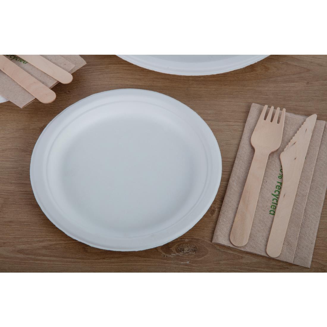 Fiesta Compostable Bagasse Plates Round 179mm (Pack of 50) - CW905  - 8