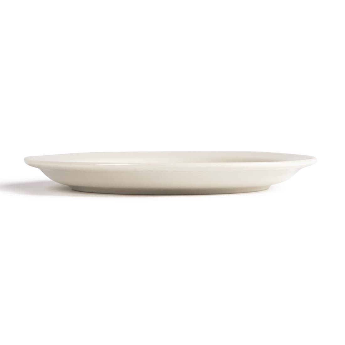 Olympia Ivory Narrow Rimmed Plates 150mm (Pack of 12) - U840  - 4