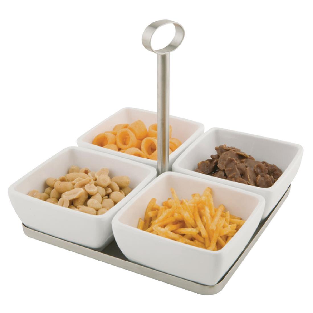 APS Stainless Steel Stand with 4x Bowls - GF164  - 2