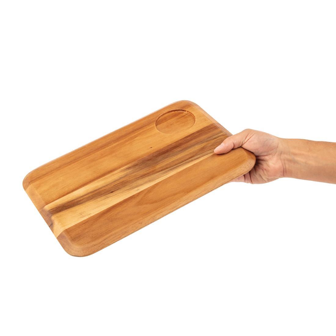 Rounded Acacia Wooden Serving Board - DP156  - 4