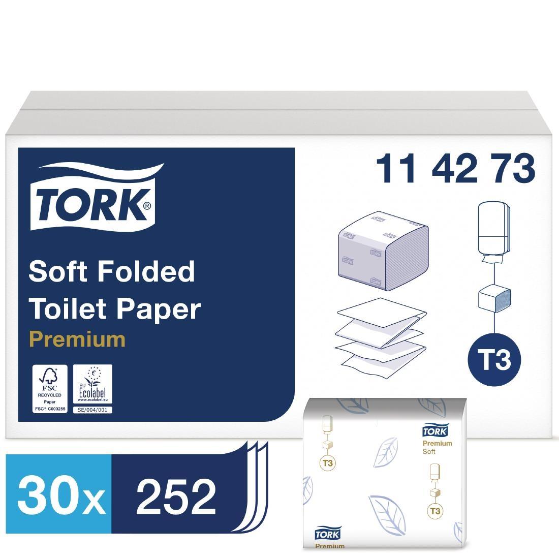 Tork Premium Folded Toilet Paper 2-Ply (Pack of 30) - GD307  - 2
