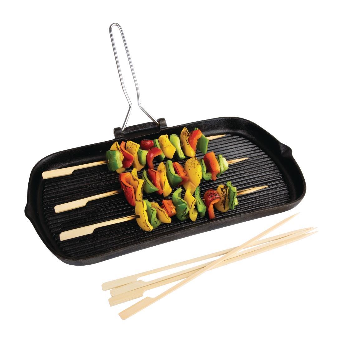 Fiesta Compostable Bamboo Paddle Skewers 240mm (Pack of 100) - DB498  - 3