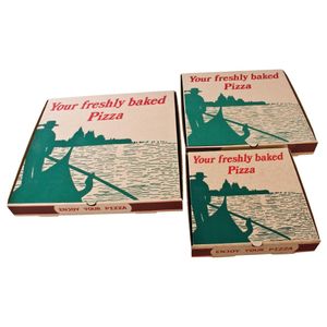 Compostable Printed Pizza Boxes 12" (Pack of 100) - GG998  - 2