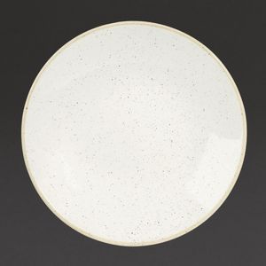 Churchill Stonecast Deep Coupe Plates Barley White 220mm (Pack of 12) - DS499  - 1