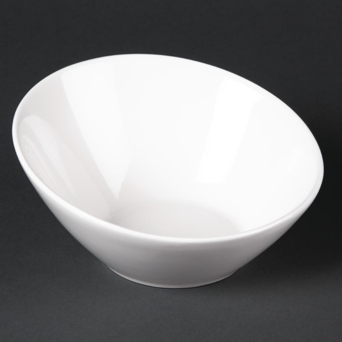 Olympia Lumina Oval Sloping Bowls 148mm (Pack of 6) - CF383  - 2